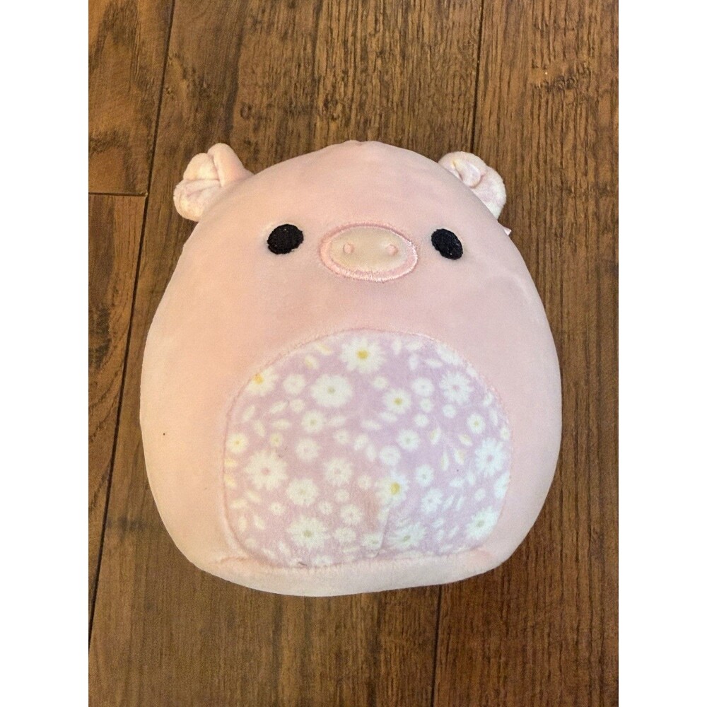 Squishmallow Peter The Pig 5" Pink Floral Print Stuffed Animal Toy Farm Pet
